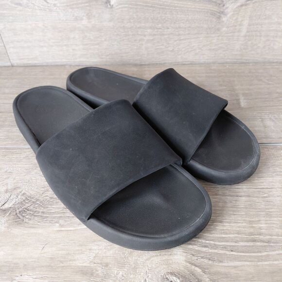 Lululemon Restfeel Slides Mens 12 Black Slip On Beach Gym Shower Resort Sandals main image 5